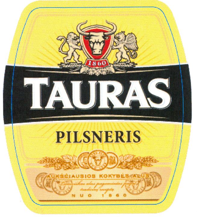 Prekės ženklas: 1860 TAURAS PILSNERIS